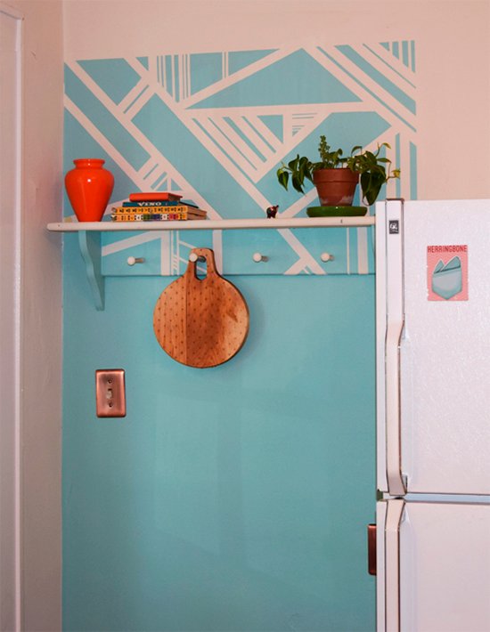 mosaico na parede, Aprenda a fazer uma pintura geométrica na parede