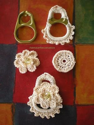 Aprenda : Como fazer bijuterias com lacre de lata de refrigerante - Moda Fashion Sustentável