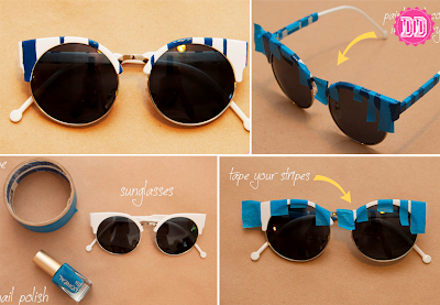 Mais de 20 ideias para customizar seus óculos de sol