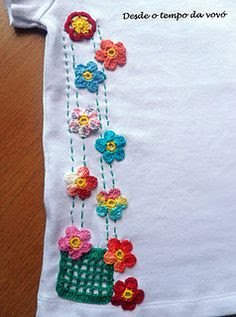 Camiseta com croche