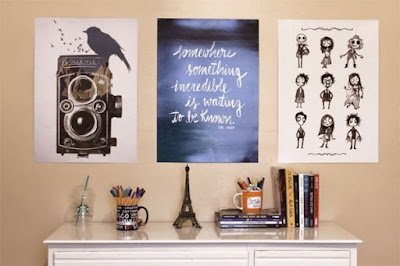 Paredes com colagens