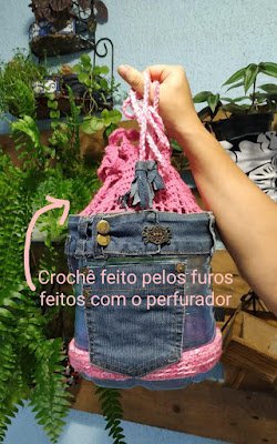  Artesanato com reciclagem - Bolsa de galão de água mineral
