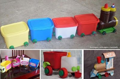 50 ideias de Brinquedos recicláveis para fazer