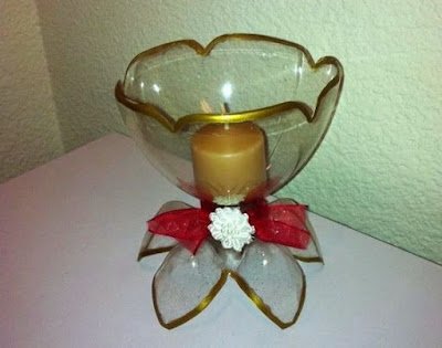 enfeites de Natal com garrafa PET