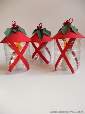 enfeites de Natal com garrafa PET