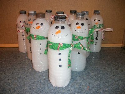 enfeites de Natal com garrafa PET