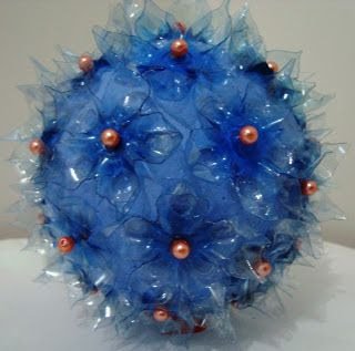 enfeites de Natal com garrafa PET