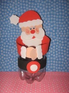 enfeites de Natal com garrafa PET