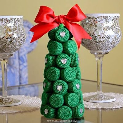 enfeites de Natal com garrafa PET