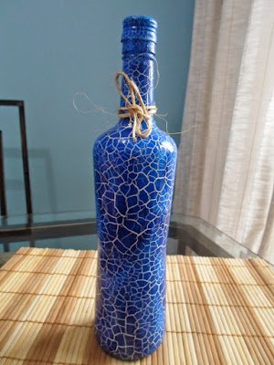Como fazer craquelê em garrafas com cola