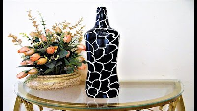 Como fazer craquelê em garrafas com cola