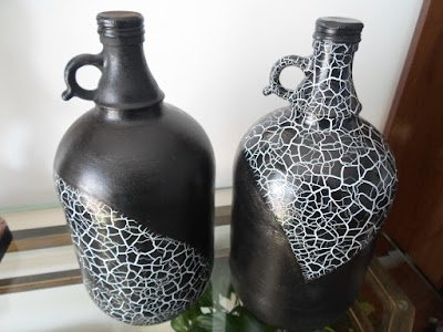 Como fazer craquelê em garrafas com cola