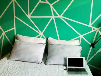 Pintura com uso de fita adesiva