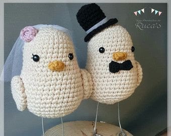 Decoração de casamento Amigurumi