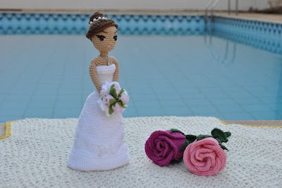 Decoração de casamento Amigurumi