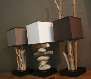 decoração utilizando troncos e galhos de árvores