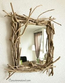 decoração utilizando troncos e galhos de árvores