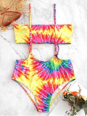Como fazer biquini tie dye