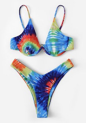 Como fazer biquini tie dye