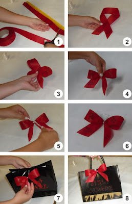 20 idéias de laços  para tornar seus presentes mais especiais