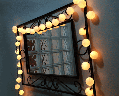 Como reaproveitar as luzes de natal na decoração