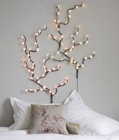 Como reaproveitar as luzes de natal na decoração