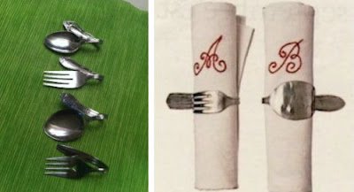 Artesanatos feitos com talheres antigos