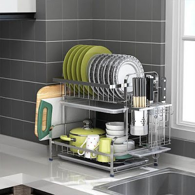 Escorredores de louça na decoração da cozinha