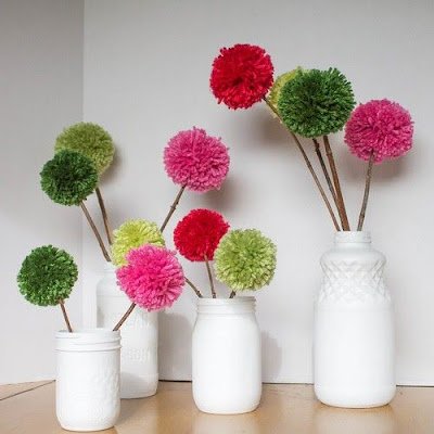 Decoração com Pompons - Customize sua casa
