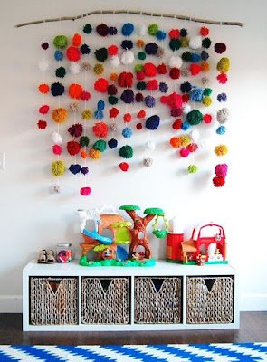 Decoração com Pompons - Customize sua casa