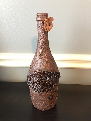 Como enfeitar garrafa com zíper