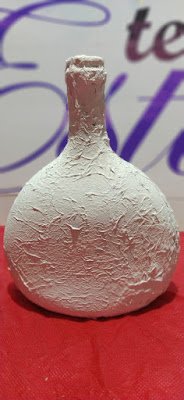 Como decorar Garrafas de Vidros com papel higiênico