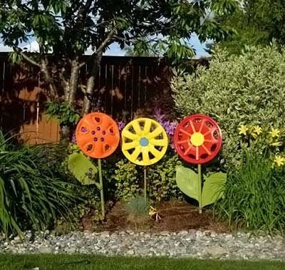 Transforme calotas velhas de carro em artesanato