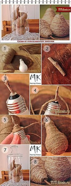 ideias de como reaproveitar lâmpadas queimadas