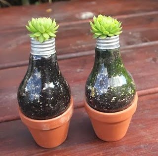 ideias de como reaproveitar lâmpadas queimadas