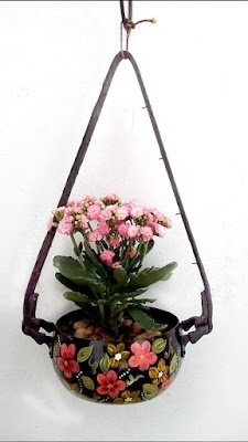 40 ideias de vasos com material reciclado para plantas