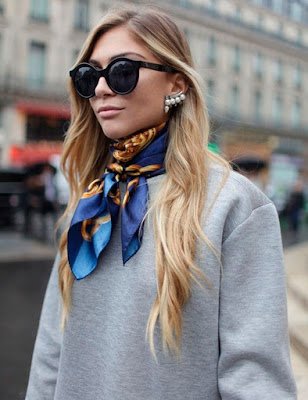 7 Formas atuais e diferentes para usar os lenços de seda