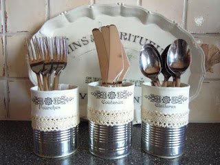 como fazer porta talheres com coisas que você tem em casa