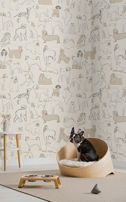 sugestões de decoração com papeis de parede para amantes de animais