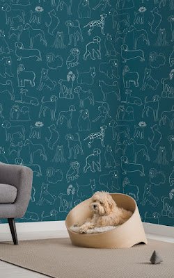 sugestões de decoração com papeis de parede para amantes de animais