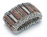 Pulseira de alfinetes Acessórios de moda feito com reciclados