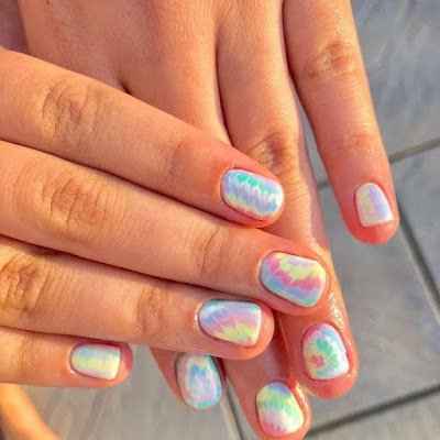 como fazer unha tie-dye 