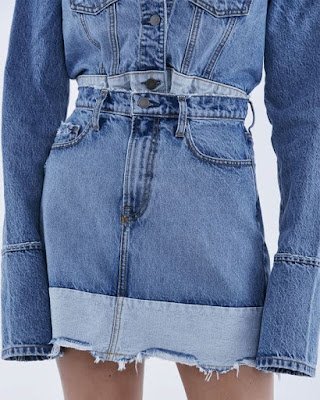 Como usar saia jeans no inverno