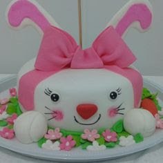 ideias de decoração de bolo para Páscoa