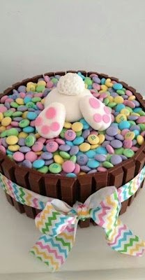 ideias de decoração de bolo para Páscoa