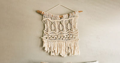 Decoração com macramê e crochê