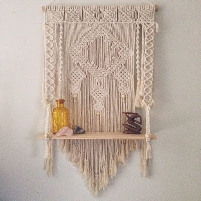 Decoração com macramê e crochê