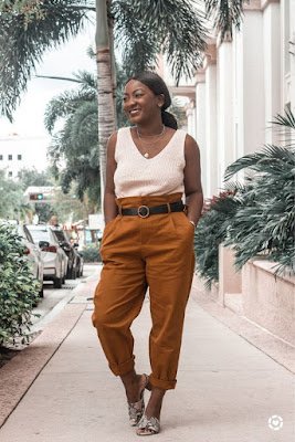 Look com Calça slouchy