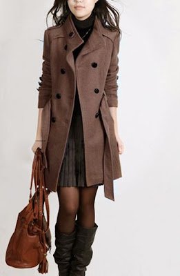 Look de inverno com vestido