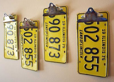 Ideias com Placas de Carro na Decoração